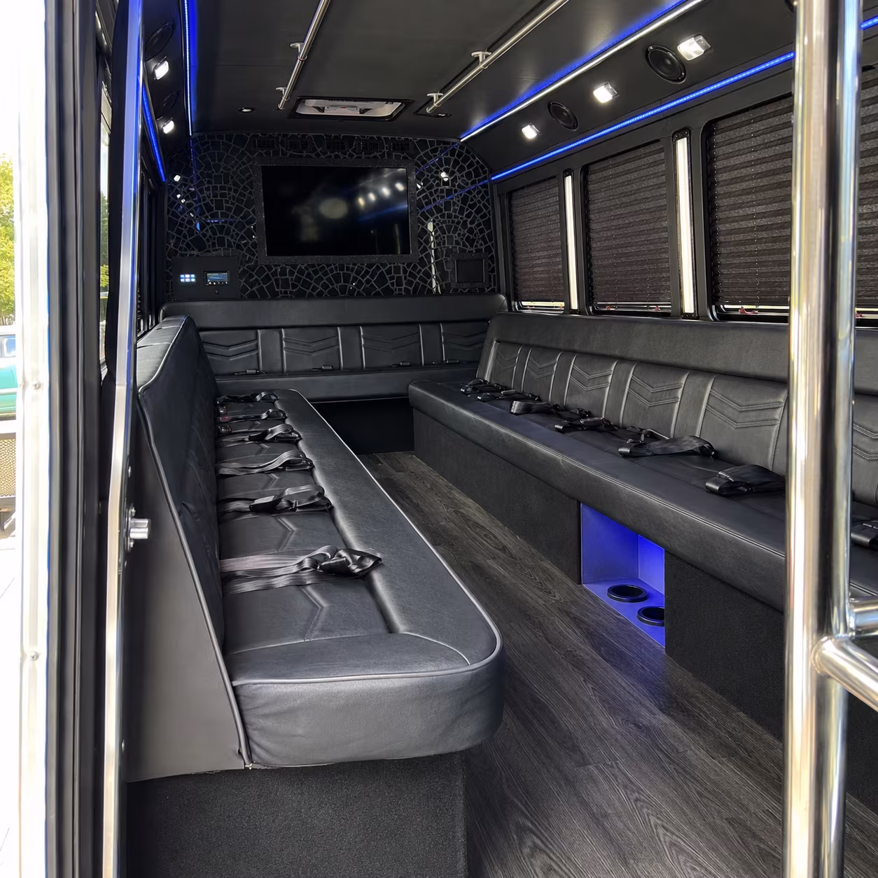 20 Passenger Party Bus Interior