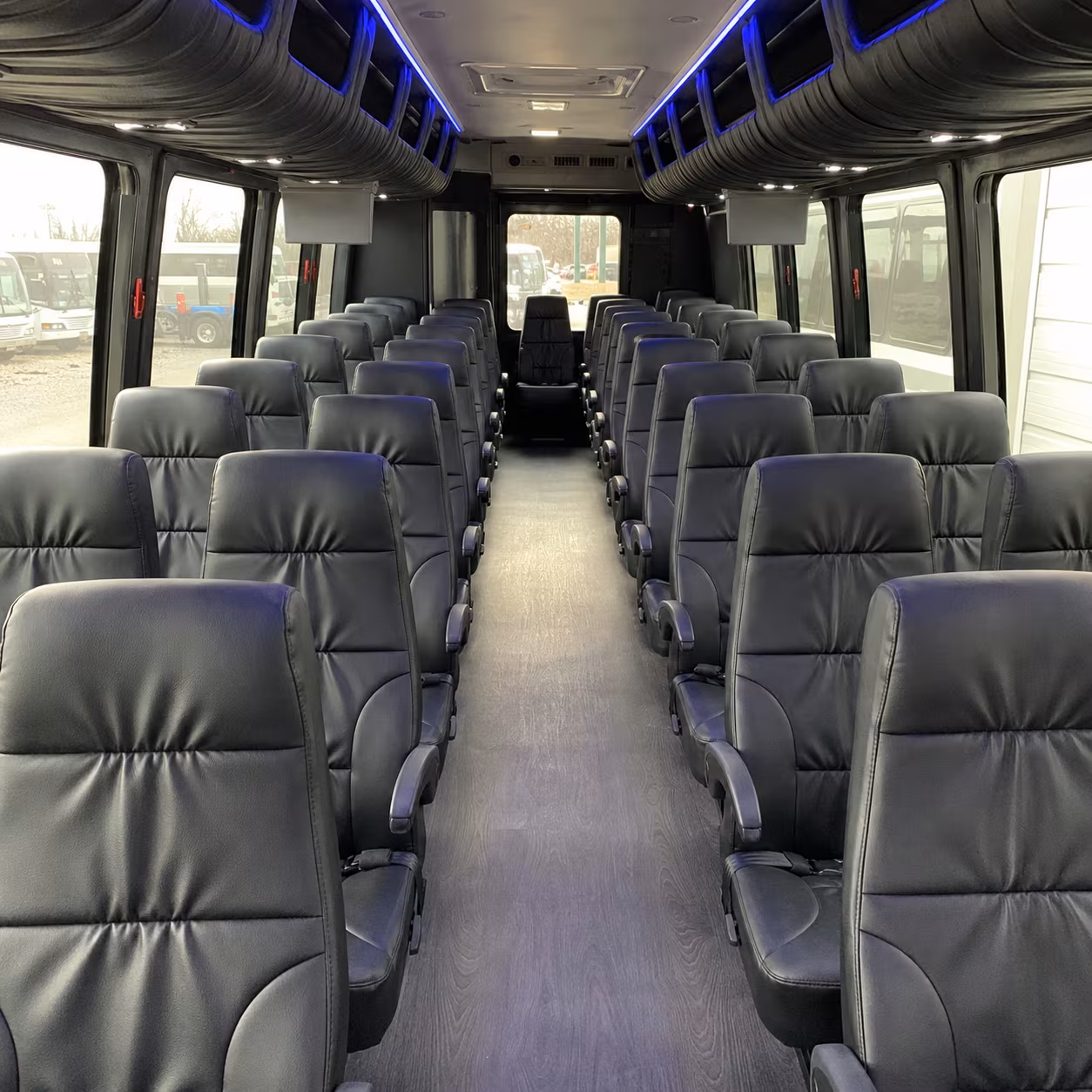 Meriden Airport Shuttle & Transportation party bus exterior