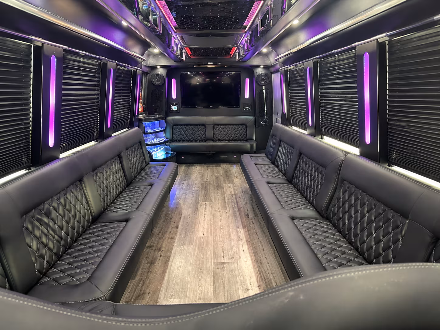 Meriden Birthday, Sweet 16, & Quinceañera Transportation party bus exterior