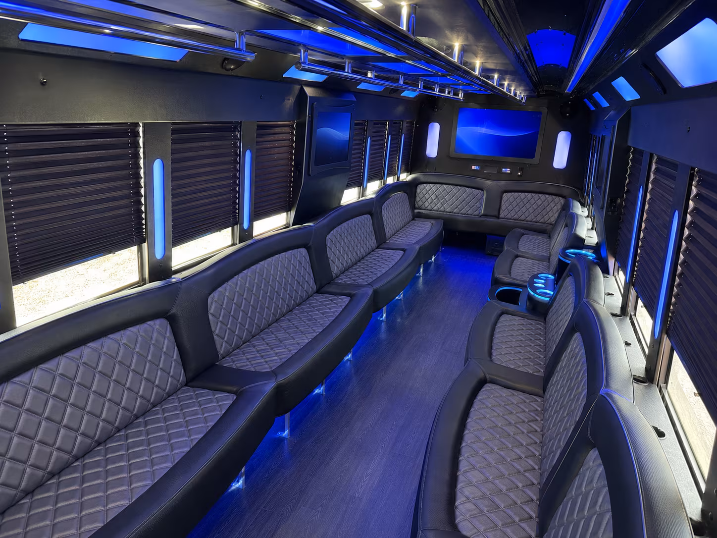 Meriden Birthday, Sweet 16, & Quinceañera Transportation party bus exterior