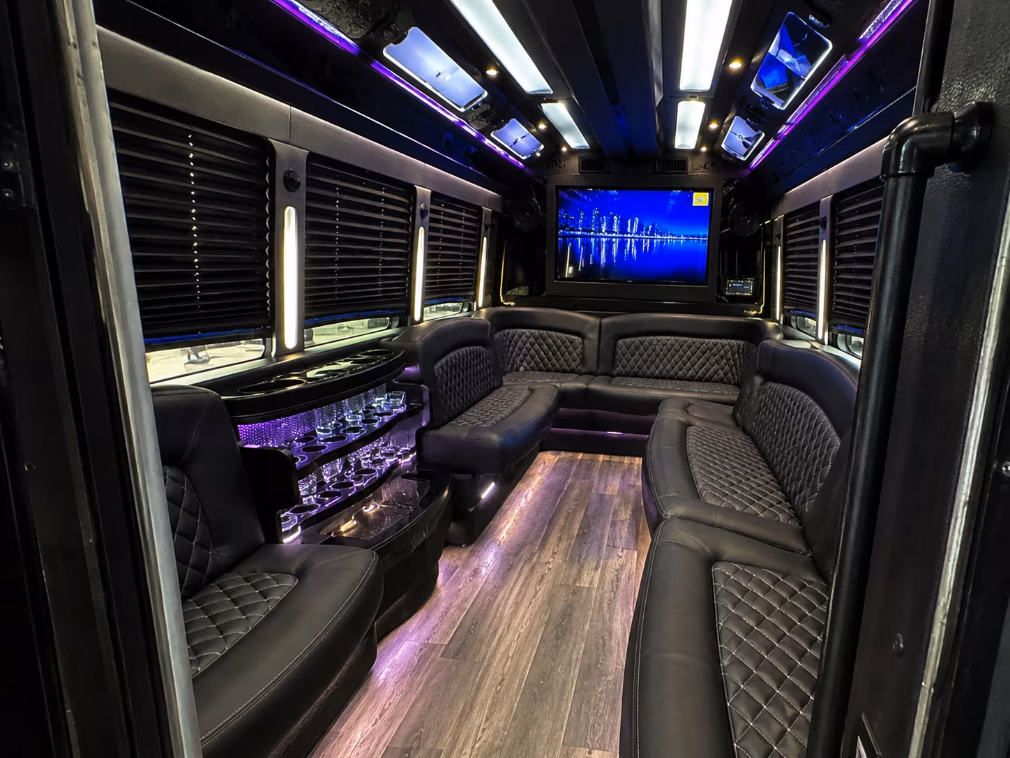 Meriden Concert & Music Festival Transportation party bus exterior
