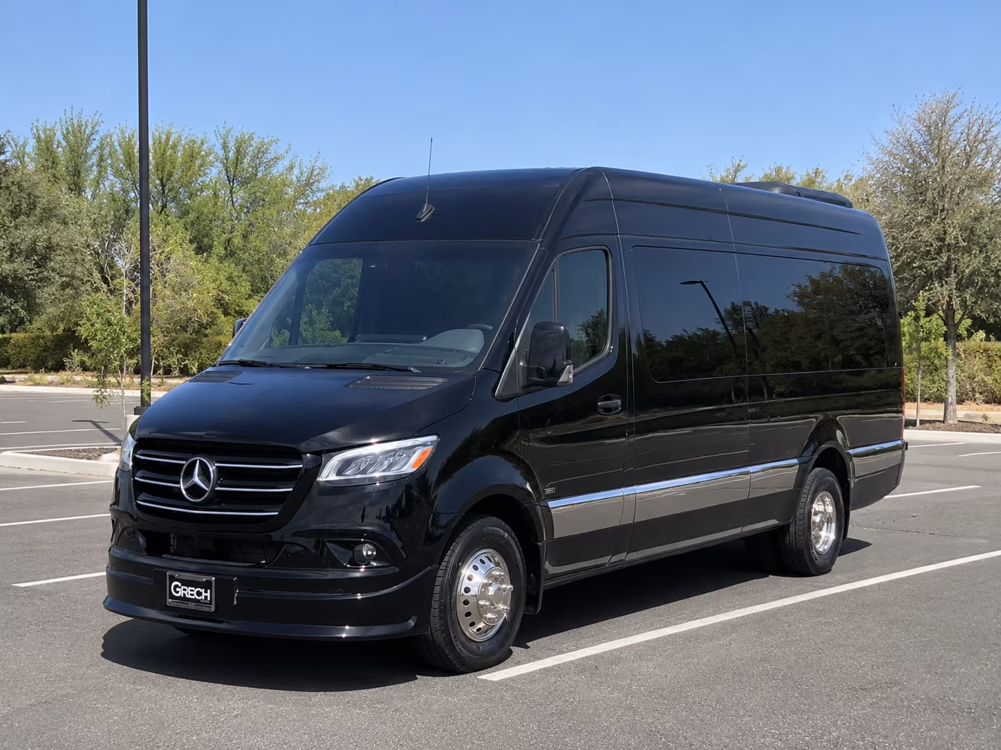 Meriden Corporate Transportation party bus exterior