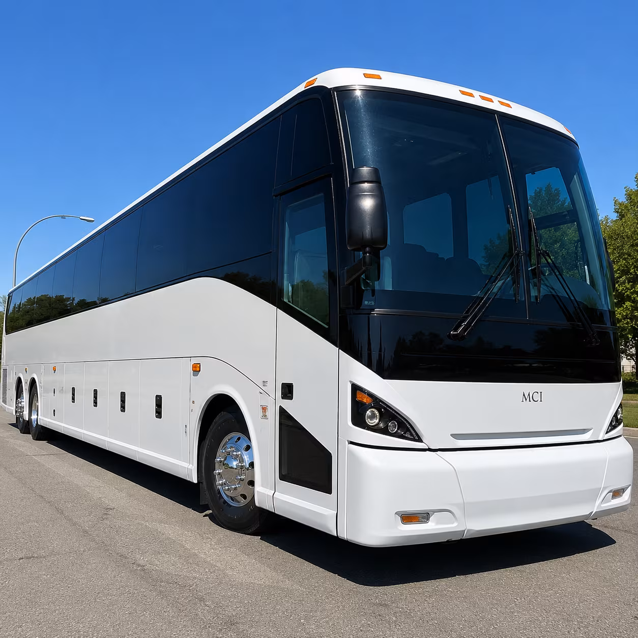 Meriden Corporate Transportation party bus exterior