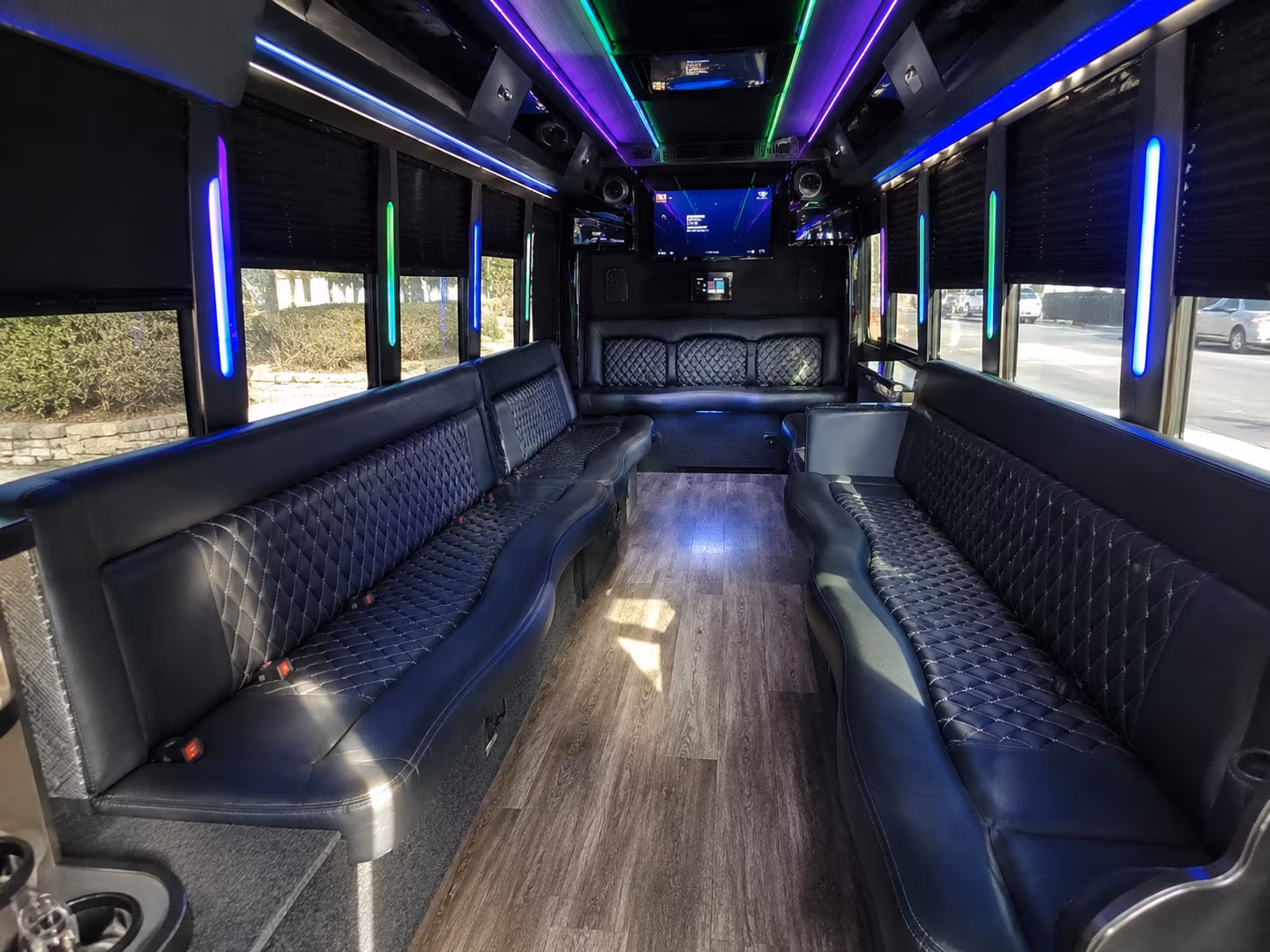 Meriden Prom & Homecoming Transportation party bus exterior