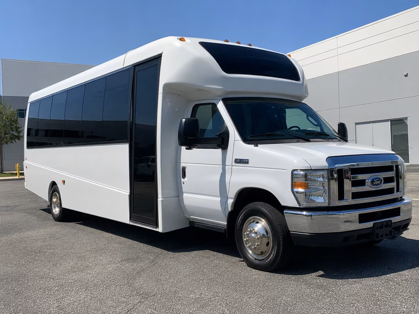 Meriden School Event Transportation party bus exterior