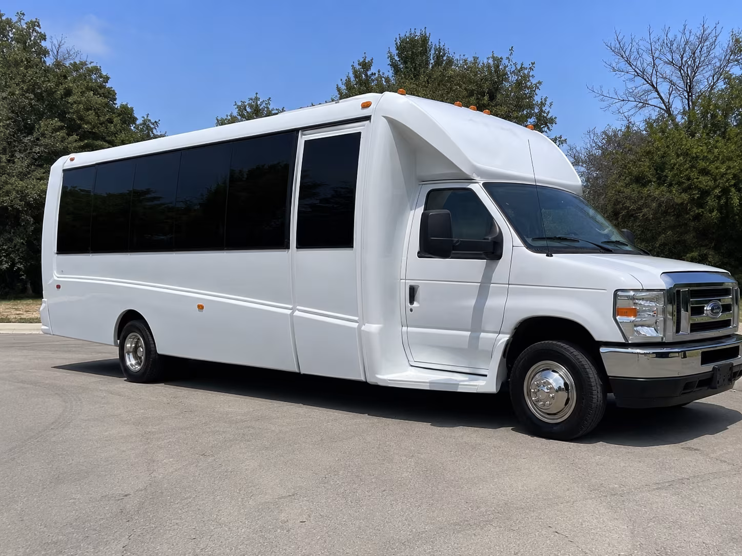 Meriden Wedding Transportation party bus exterior